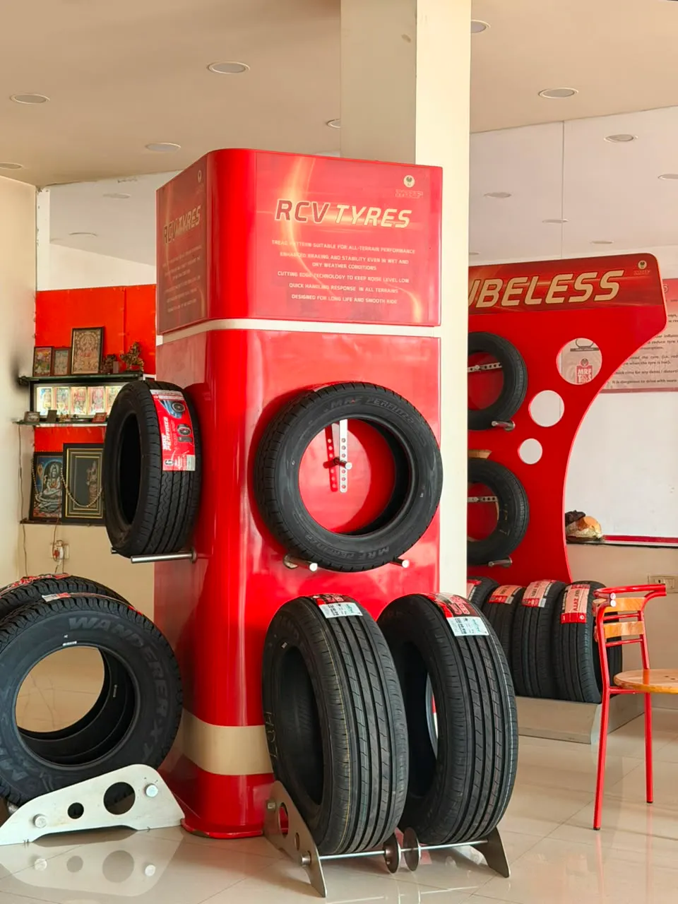 Hotwani Tyres workshop near Saksharta Chowk, Bhilai